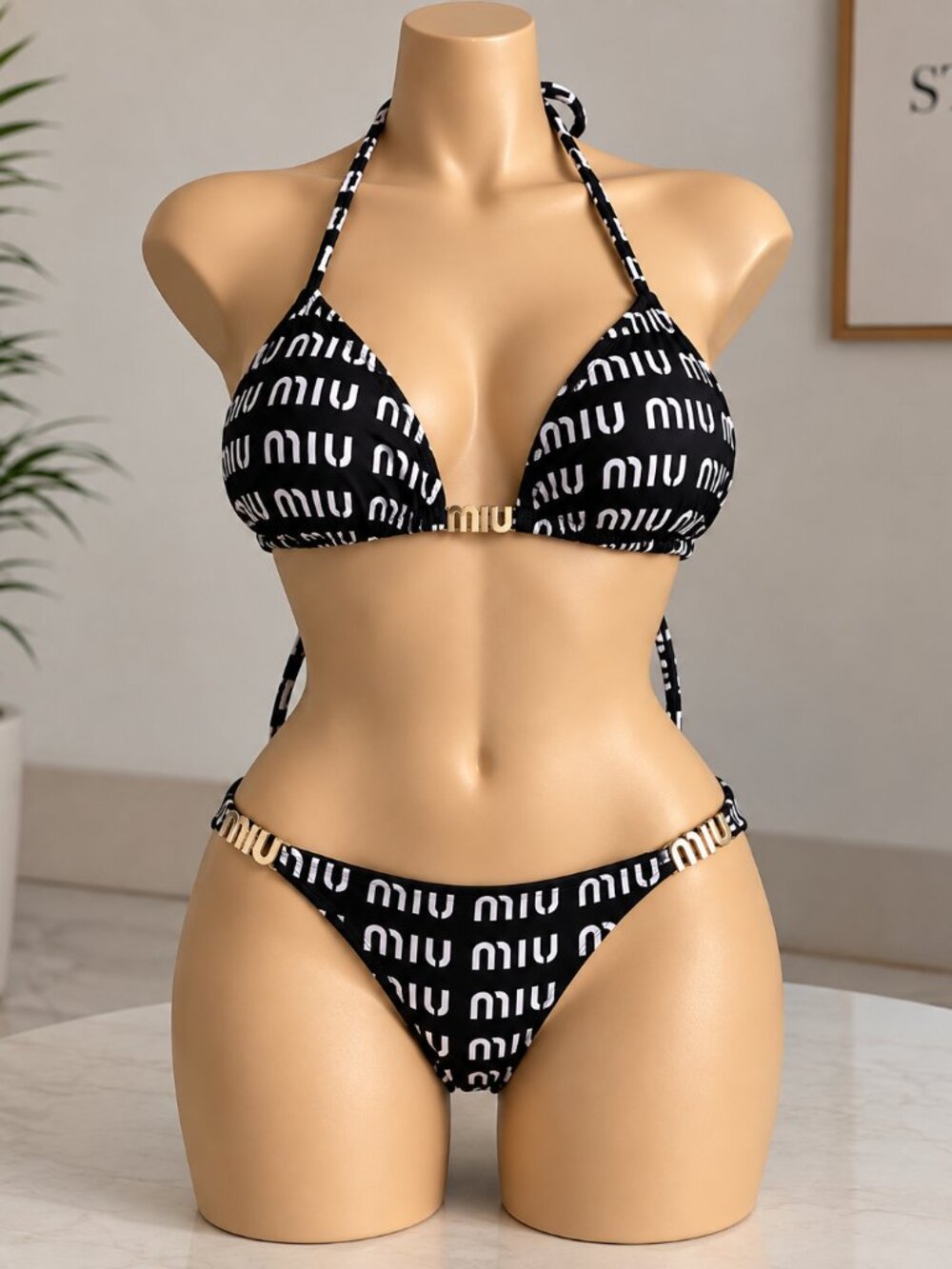 Black Miu Miu Bikini